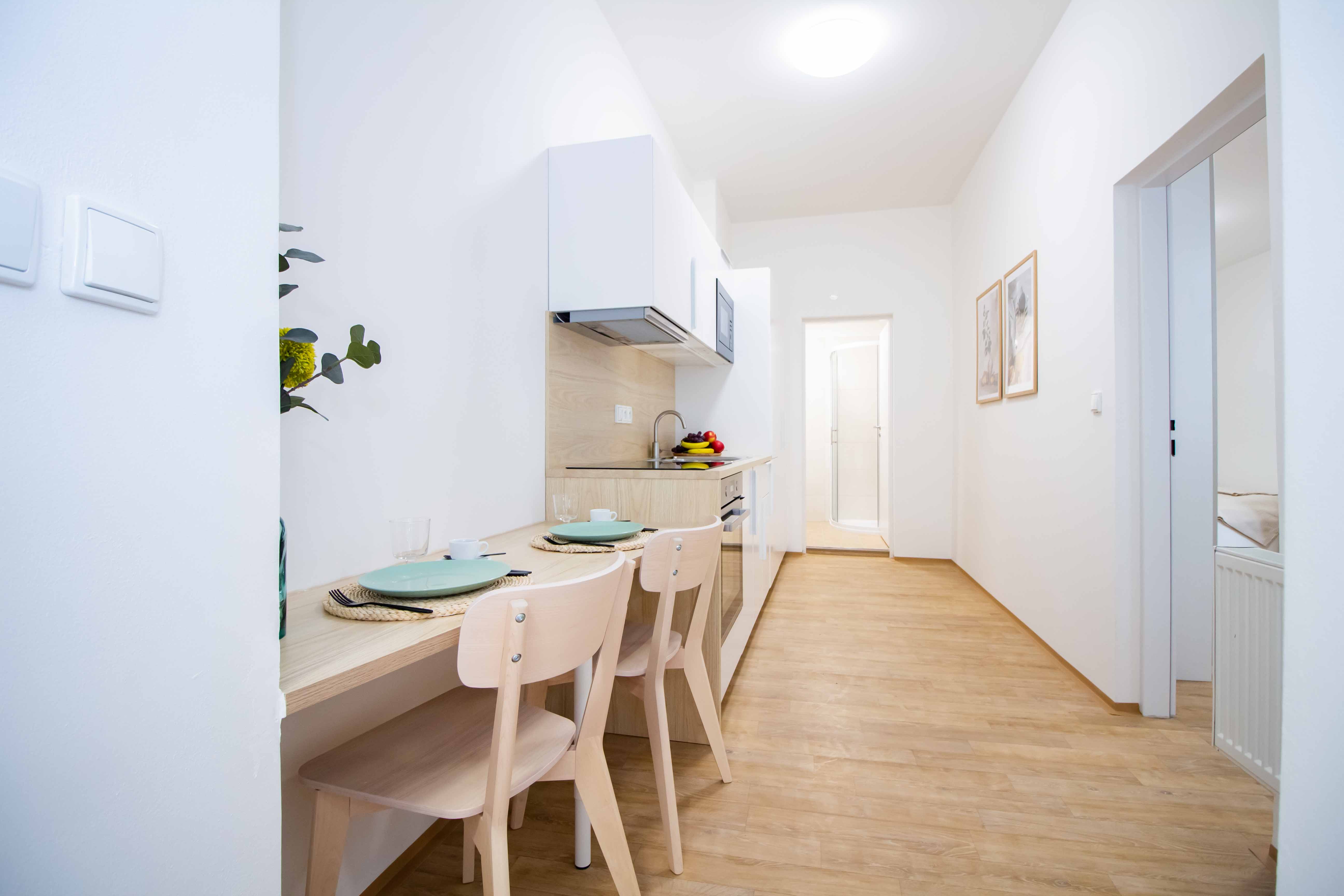 Pronájem lůžek v nově zrekonstruovaném moderním bytě 2+1, centrum Brna – ideální pro 4 studenty — foto 10