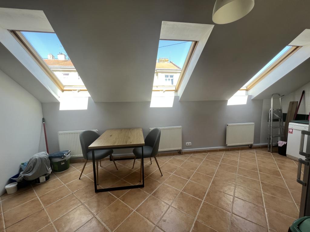 Stylový samostatný pokoj v mezonetovém bytě v centru Brna – Veveří (Jana Uhra), volný od 1. července. — foto 8