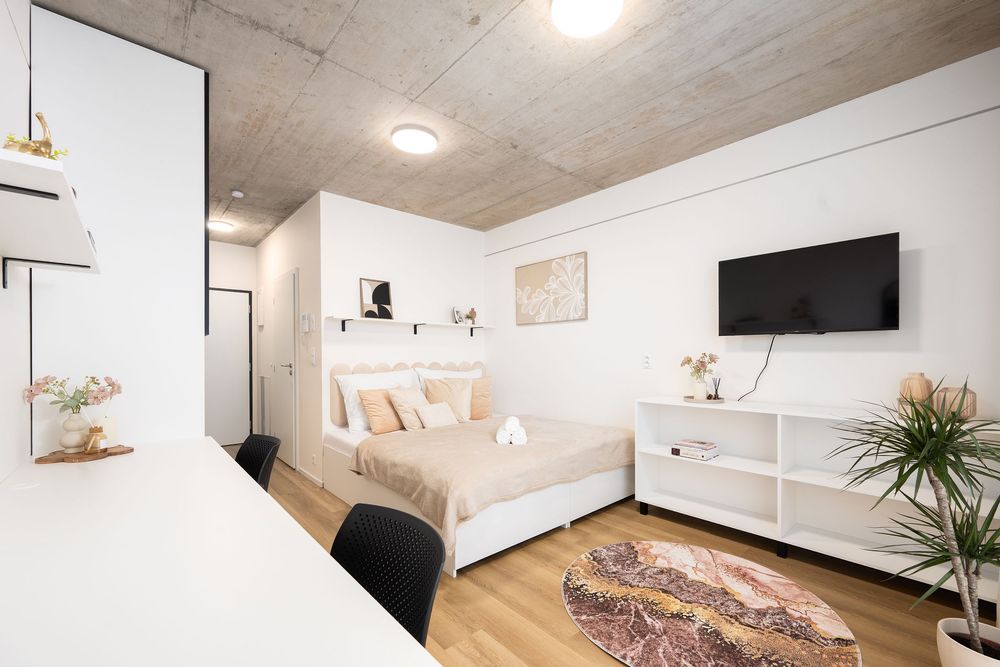 Moderní studiový byt v novém bytovém domě nedaleko centra Brna – ideální pro studenty a mladé profesionály